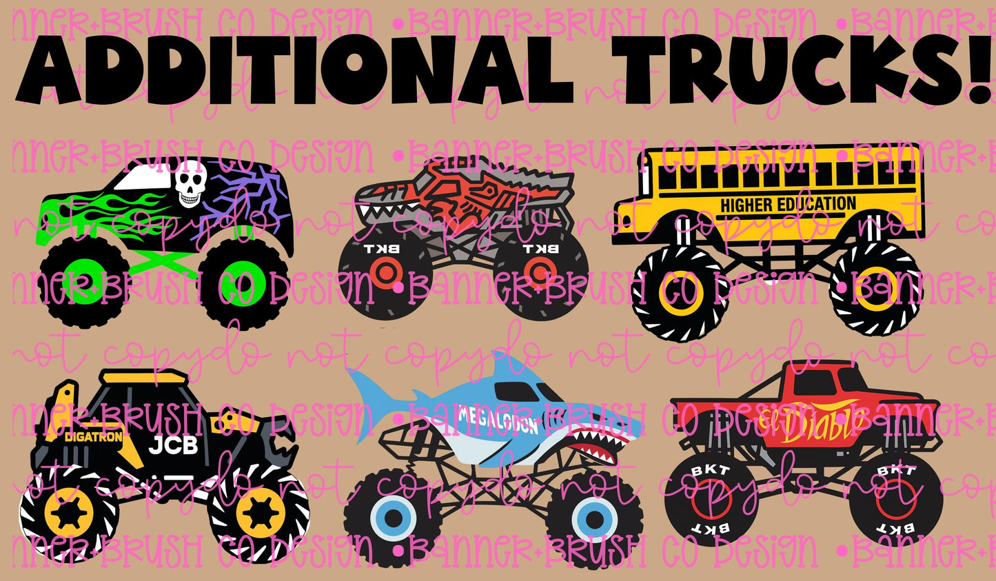 Monster Jam birthday Banner Template | Editable Canva Banner
