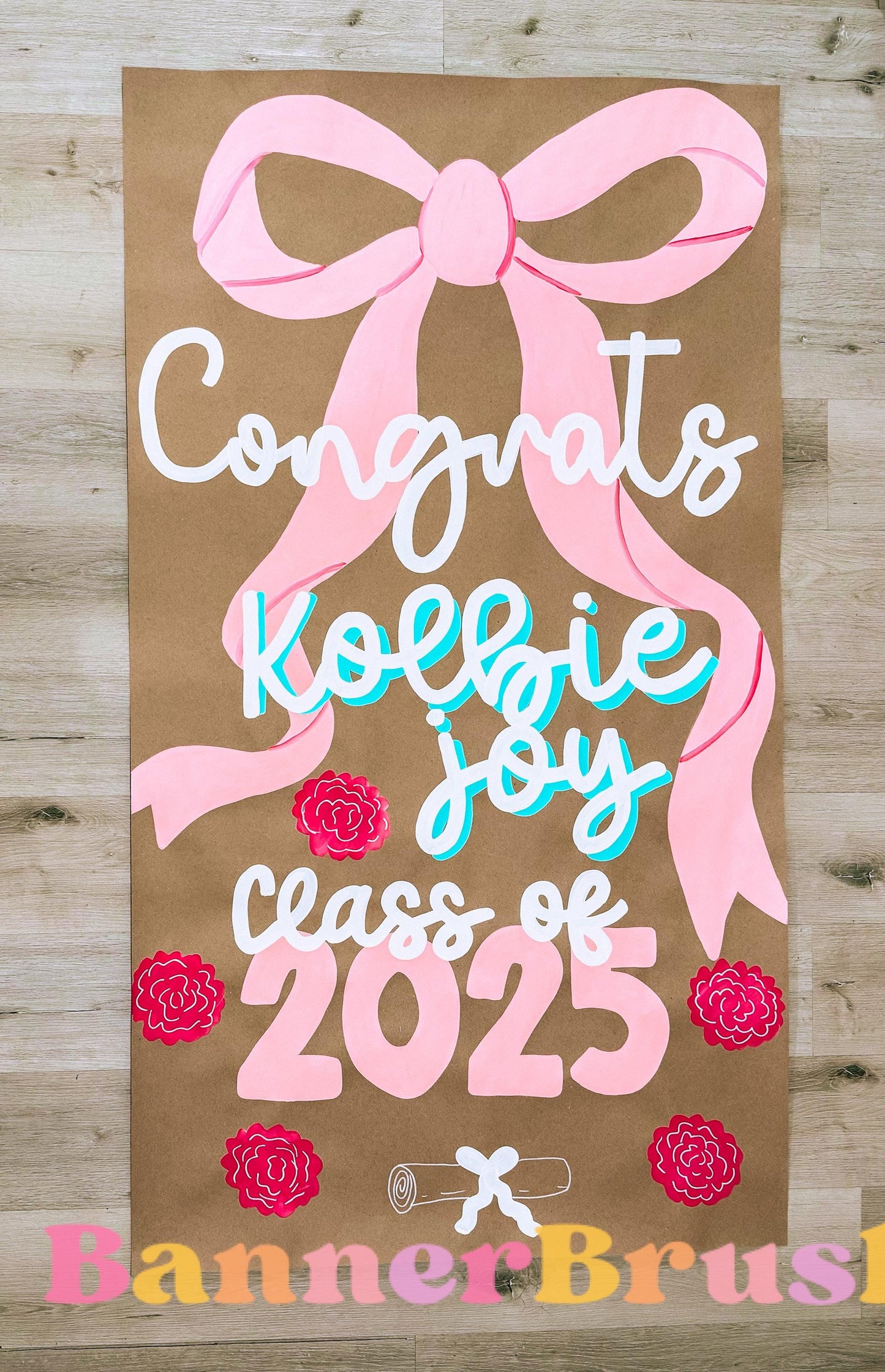 Graduation Banner Template | 35x60 girly graduationTheme