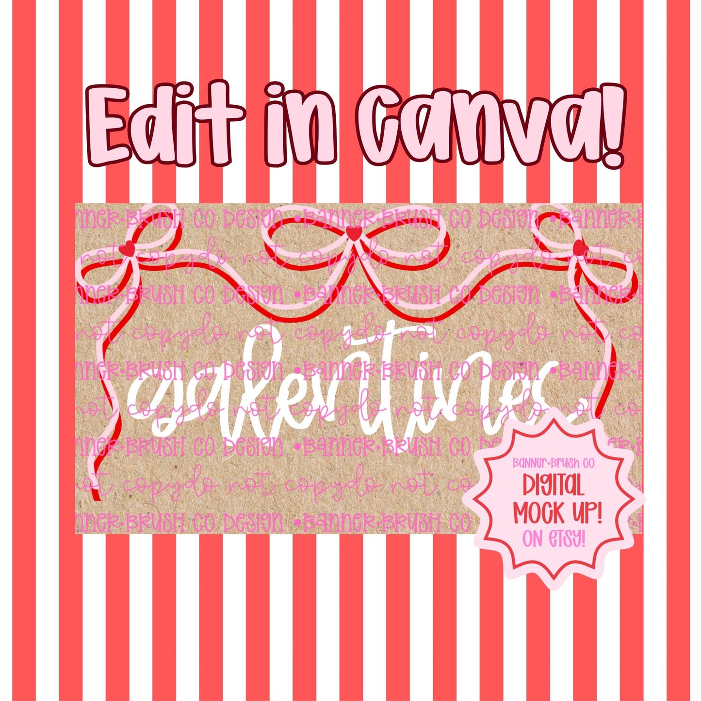 Happy Valentines Day Banner Template | Editable Canva Banner | 35x60 DIY Painted Sign | Galentines Vday Theme | Digital Download