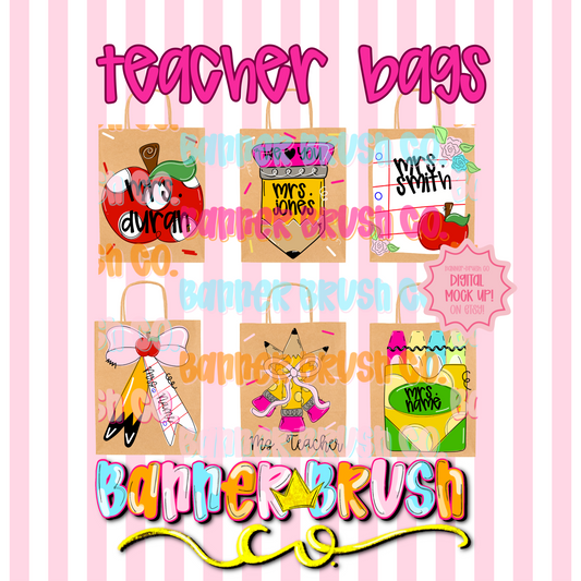 Teacher Gift Bag Template 8x10