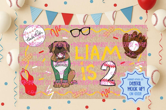 Sandlot baseball  birthday Banner Template | Editable Canva Banner | 35x60 DIY Painted Sign |  boys Birthday Theme | Digital Download