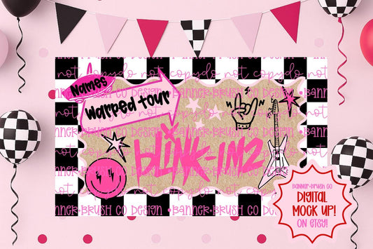 Blink & Im 2 Birthday Party Banner Template | Editable Canva Banner