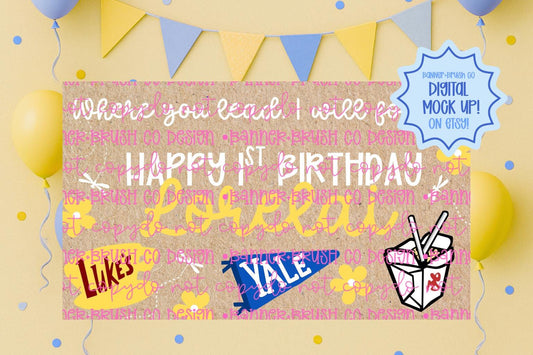 Gilmore Girls birthday Banner Template | Editable Canva Banner | 35x60 DIY Painted Sign | Luke’s Cafe | Digital Download