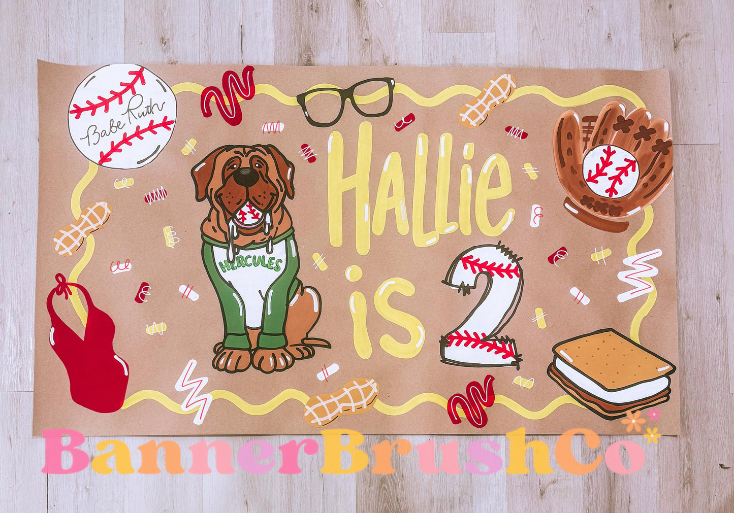 Sandlot baseball  birthday Banner Template | Editable Canva Banner | 35x60 DIY Painted Sign |  boys Birthday Theme | Digital Download