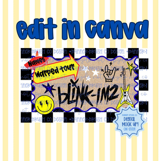 Blink & Im 2 Birthday Party Banner Template