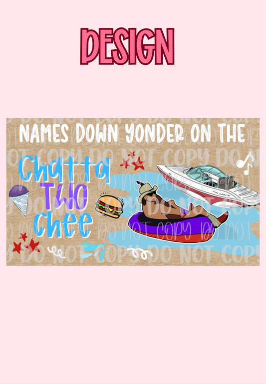 ChattaTWOchee Banner Template | Editable Canva Banner | 35x60 DIY Painted Sign | Alan Jackson Birthday Theme | Digital Download