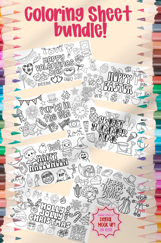 Banner Painting Templates | 7 Giant 30x60” Holiday Projector Files | Canva Templates | Instant Download