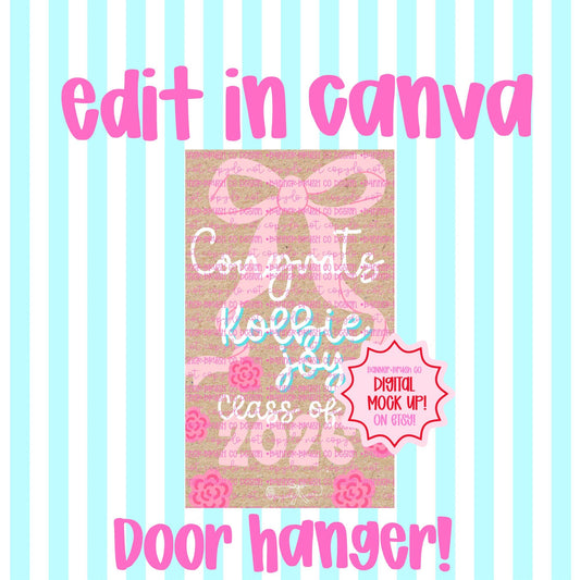 Graduation Banner Template | 35x60 girly  graduationTheme