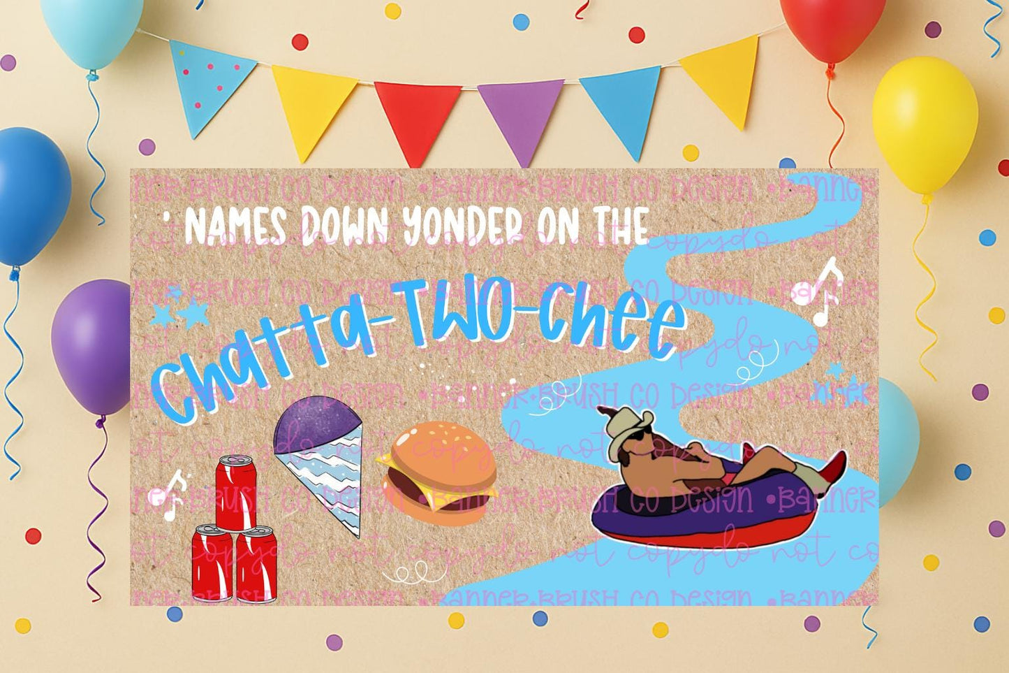 ChattaTWOchee Banner Template | Editable Canva Banner | 35x60