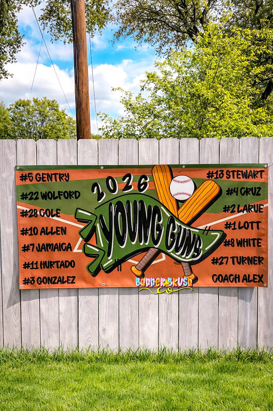 Custom 3x6 Sports Banner Personalized Team Banner