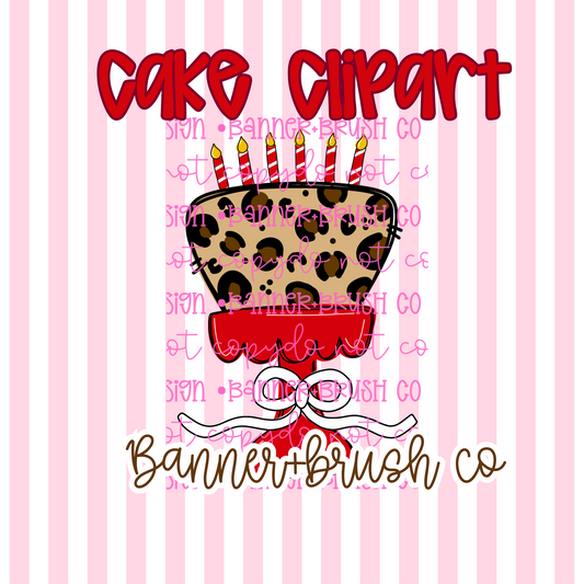 Cheetah Print Cake Clipart