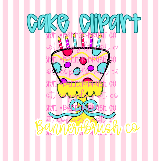 Polka dot Cake Clipart