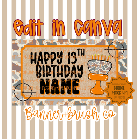 Camo Banner Template 35x60