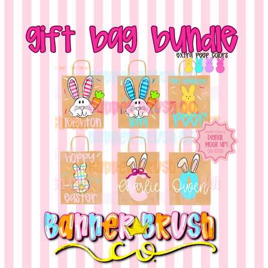 Easter Gift Bag Template 8x10