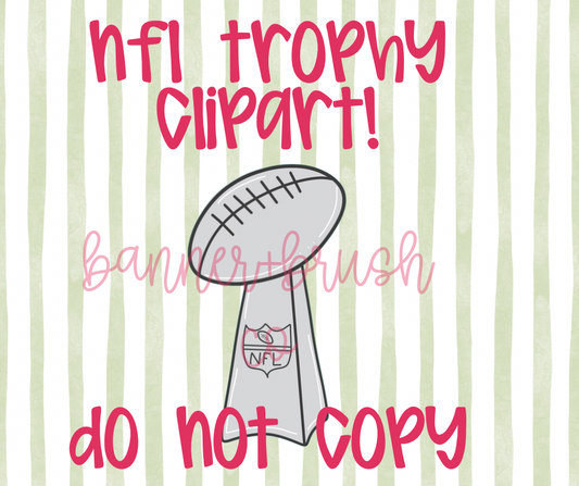 Football Championship Trophy Clipart – PNG | Transparent Background