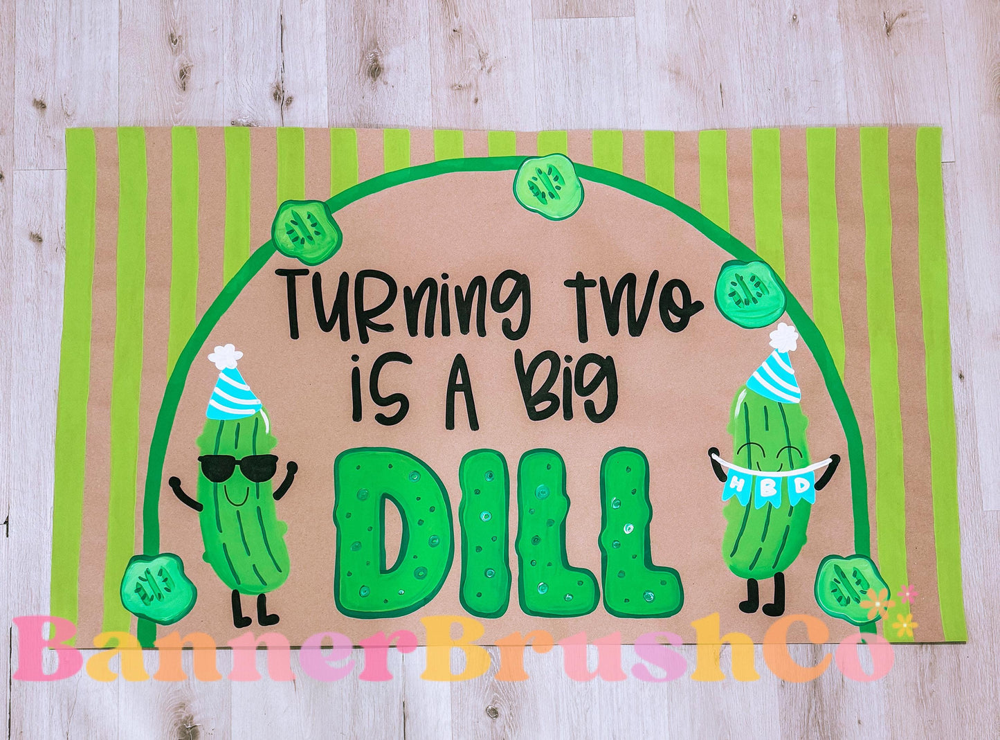 Big Dill Birthday Party Banner Template | Editable Canva Banner | 35x60 DIY Painted Sign |  Pickle party | Digital Download