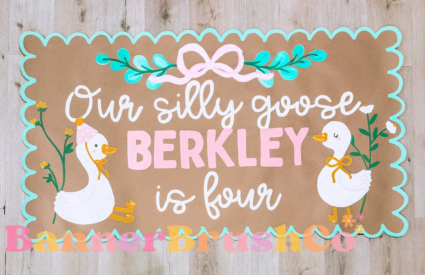 Silly goose birthday Banner Template | Editable Canva Banner | 35x60 DIY Painted Sign |  first Birthday Theme | Digital Download