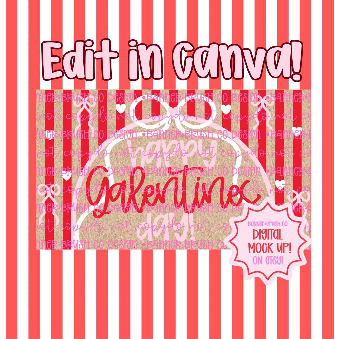 Galentines party Banner Template | Editable Canva Banner | 35x60 DIY Painted Sign | girls night Theme | Digital Download