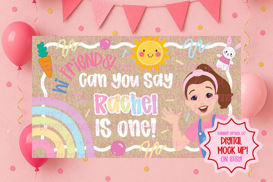 Ms. Rachel Hi Friends Can You Say One l birthday Banner Template